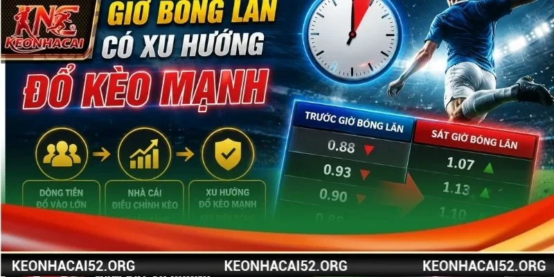 Giai đoạn trước giờ bóng lăn luôn có xu hướng đổ kèo mạnh